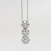 Picture of 18K Two Tone Gold Diamond Cluster Drop Pendant Necklace