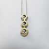 Picture of 18K Two Tone Gold Diamond Cluster Drop Pendant Necklace