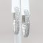 Picture of 18K White Gold 6.11 CT Diamond Hoop Earrings