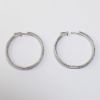 Picture of 18K White Gold 6.11 CT Diamond Hoop Earrings