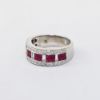 Picture of LeVian 14K White Gold Ruby & Diamond Band Fashion Ring