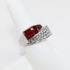 Picture of 18K White Gold Diamond & Ruby Fashion Ring