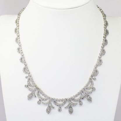 Picture of 18k White Gold & 9.87ct Diamond Necklace