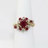 Picture of 14K Yellow Gold Ruby & Diamond Fashion Ring