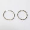 Picture of 14K White Gold 4.25 CT Diamond Hoop Earrings