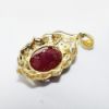 Picture of 14K Yellow Gold Diamond & Composite Ruby Pendant