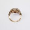 Picture of 14K Rose Gold Pink & White Diamond Cluster Heart Ring