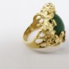 Picture of 14K Yellow Gold Oval Cut Nephrite Jade Cabochon Fashion Ring