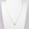 Picture of 14K Yellow Gold Bezel Set Diamond Solitaire Necklace