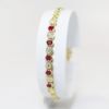 Picture of 14K Yellow Gold Diamond & Ruby Bracelet