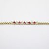 Picture of 14K Yellow Gold Diamond & Ruby Bracelet