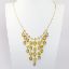 Picture of 14K Yellow Gold Citrine & Freshwater Cultured Pearl Bib Necklace