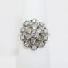 Picture of 14K White Gold Diamond Cluster Fashion Ring