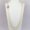 Picture of 14K White Gold Cultured Pearl Strand & Diamond Necklace