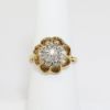 Picture of 14K Yellow Gold Diamond Flower Fashion Ring