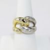 Picture of 14K Two Tone Gold Interlocked Diamond Fashion Ring