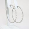 Picture of 14K White Gold Diamond Hoop Earrings