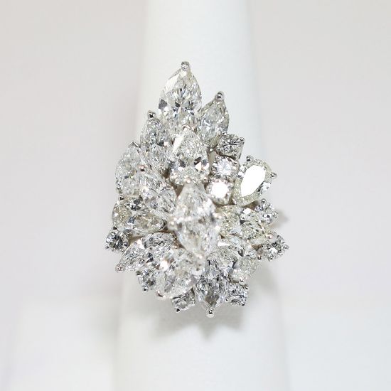 Picture of Platinum 9.75 CT Diamond Cocktail Ring