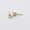 Picture of 14K Yellow Gold Diamond Solitaire Earrings