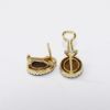 Picture of 14K Yellow Gold Boulder Opal & Diamond Earrings