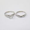 Picture of 14K White Gold Round Brilliant Cut Diamond Two Piece Bridal Ring Set