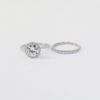 Picture of 14K White Gold Two Piece Halo Diamond Bridal Ring Set