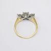 Picture of 14K Yellow Gold & Platinum Three Stone Diamond Engagement Ring