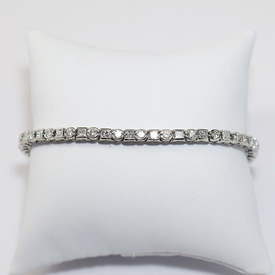 Picture of 14K White Gold 5.00 CT Diamond Tennis Bracelet