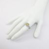 Picture of 14K White Gold Yellow & White Halo Diamond Engagement Ring