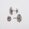 Picture of 18K White Gold Diamond Love Knot Earrings