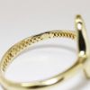 Picture of 14K Yellow Gold Diamond Studded Oval Hinged Cuff Bracelet