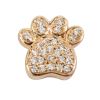 Picture of 14K Rose Gold Pave Set Diamond Dog Paw