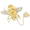 Picture of 14K Yellow Gold Citrine, Ruby and Diamond Bee Brooch