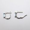 Picture of 14K White Gold Sky Blue Topaz and Diamond Earrings