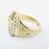 Picture of 14k Yellow Gold & Diamond Horseshoe Men's Ring