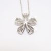 Picture of 18k White Gold & Diamond Flower Necklace