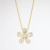 Picture of 18k Yellow Gold & Diamond Flower Necklace