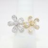 Picture of 18k Two-Tone Gold & Diamond Flower Ring