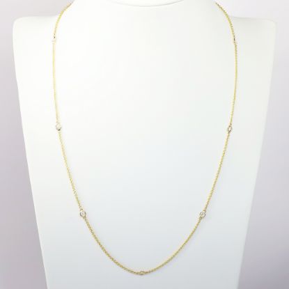 Picture of 14k Gold & Diamond Station Necklace