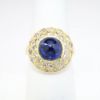 Picture of 14k Gold Sapphire & Diamond Dome Ring