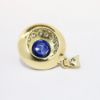 Picture of 14k Yellow Gold, Sapphire & Diamond Pendant