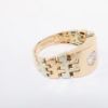 Picture of 18k Tri-Colored Gold & Diamond Men's Ring