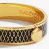 Picture of Halcyon Days Parterre Black & Gold Hinged Bangle