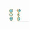 Picture of Julie Vos - Antonia Tier Earring In Iridescent Bahamian Blue