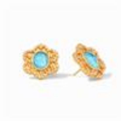 Picture of Julie Vos - Statement Stud In Iridescent Pacific Blue