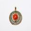 Picture of Antique 14K Gold, Coral & Seed Pearl Pendant