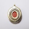 Picture of Antique 14K Gold, Coral & Seed Pearl Pendant