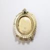 Picture of Vintage 14k Gold French Victorian Revival Hand Painted Enameled Pendant with Seed Pearl Accents