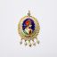 Picture of Vintage 14k Gold French Victorian Revival Hand Painted Enameled Pendant with Seed Pearl Accents