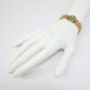 Picture of Antique 585 (14k) Gold European Expansion/Sweetheart Bracelet with Turquoise, Diamond & Pearl Face